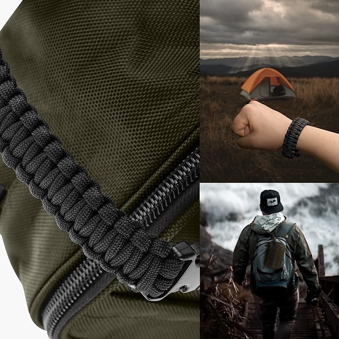 Fitdom Tactical Toiletry Bag Dopp Kit Case For Men. Perfect For Travel & Storage. Fits Large & Small Cosmetic Makeup, Clipper, Toothbrush, Shower, Shaving & Grooming Care. Best Overnight Organizer