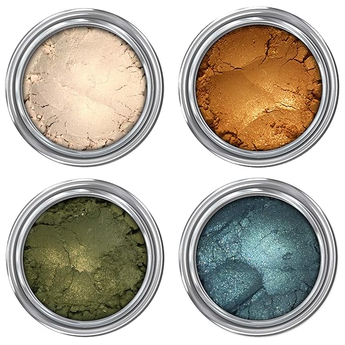 Concrete Minerals Eyeshadow, Silky- Smooth and Highly Pigmented, Longer-Lasting With No Creasing, 100% Vegan and Cruelty Free, Handmade in USA, 8 Grams Loose Mineral Powder (Forest Queen)