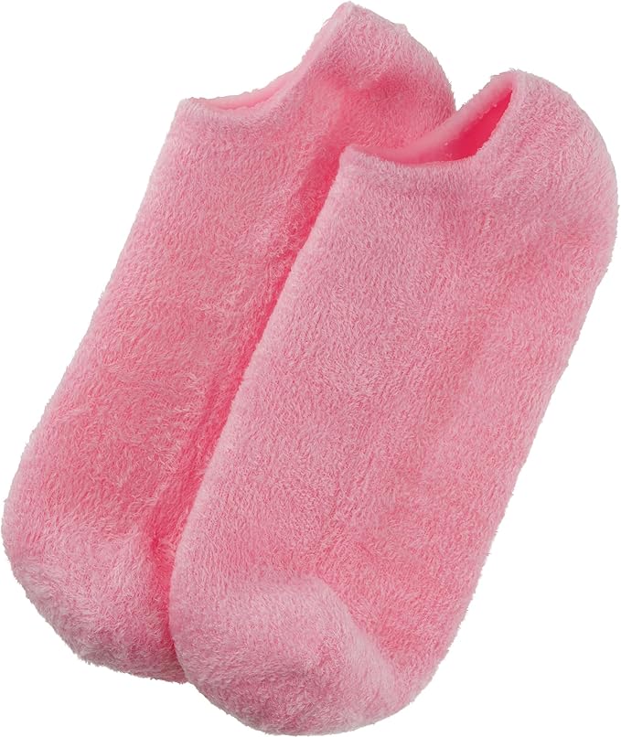 Barefoot Scientist Sleep On It Overnight Moisturizing Gel Socks, Nourish Your Feet, Sip Back & Relax, Pink and Champagne, 2 Pack