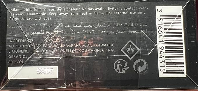 Castelbajac Paris Homme, Men's Fragrance EAU DE TOILLET Black Bottle 3.4 FL OZ