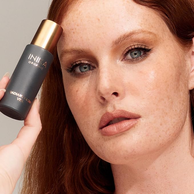 INIKA Organic Radiant Glow | Illuminate + Prime Organic Natural Makeup Primer with Skincare Ingredients
