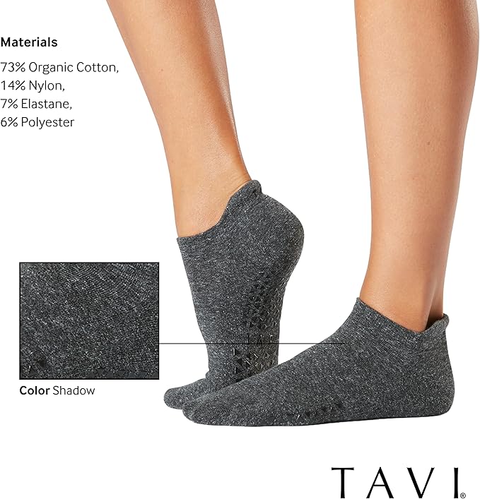 TAVI Women’s Savvy Grip Socks - Pilates for Women, Slipper, Yoga, and Ballet, Barre