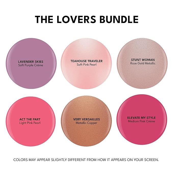 RC Red Carpet Manicure Kit Fortify & Protect Kit - Soak Off Gel Polishes for Long-Lasting, Vibrant, Professional Quality, High Shine, Chip-Resistant (Lovers Bundle).