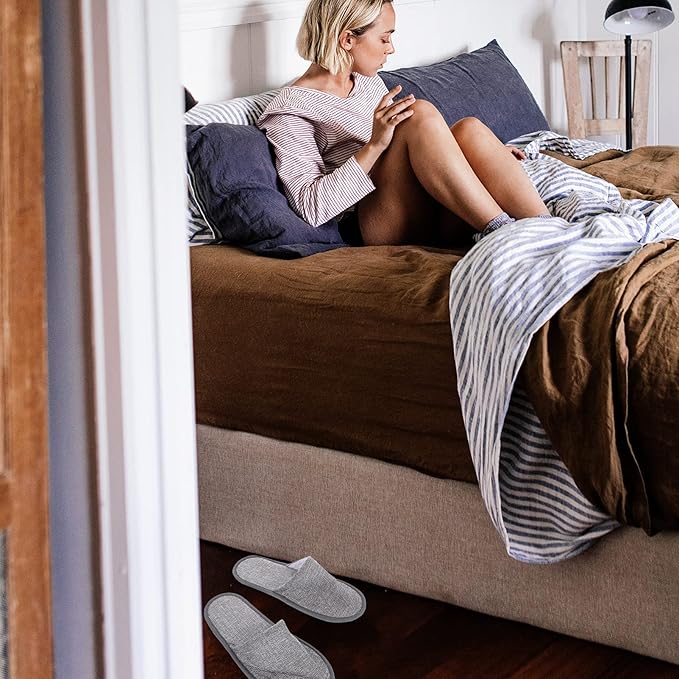 Artibetter Hotel Disposable Slippers 20pcs Travel Cotton Linen Household Pulled Cloth Wedding Slippers