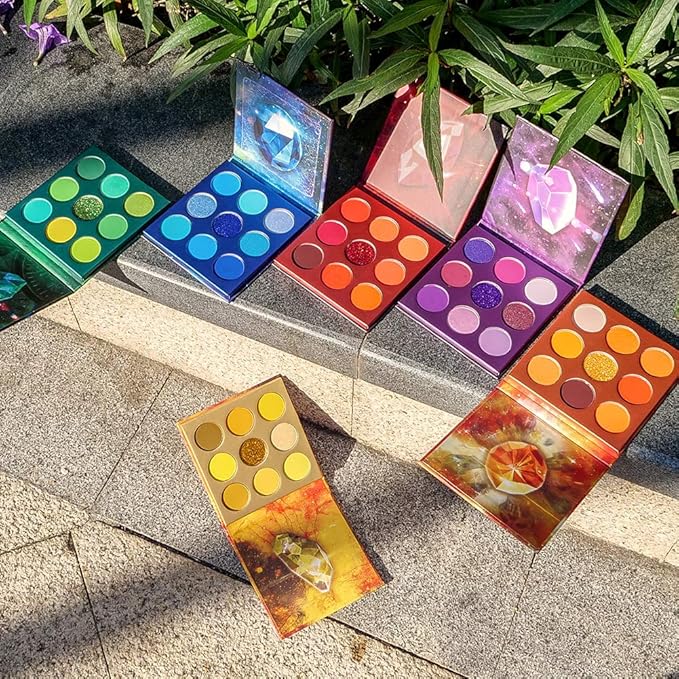 docolor Eyeshadow Palette 54Colors Gemstone Eye Shadow Palette Highly Pigmented Mattes Glitter Shimmers Naked Smokey Cream Powder Blendable Long Lasting Waterproof Colorful Professional Makeup Palette