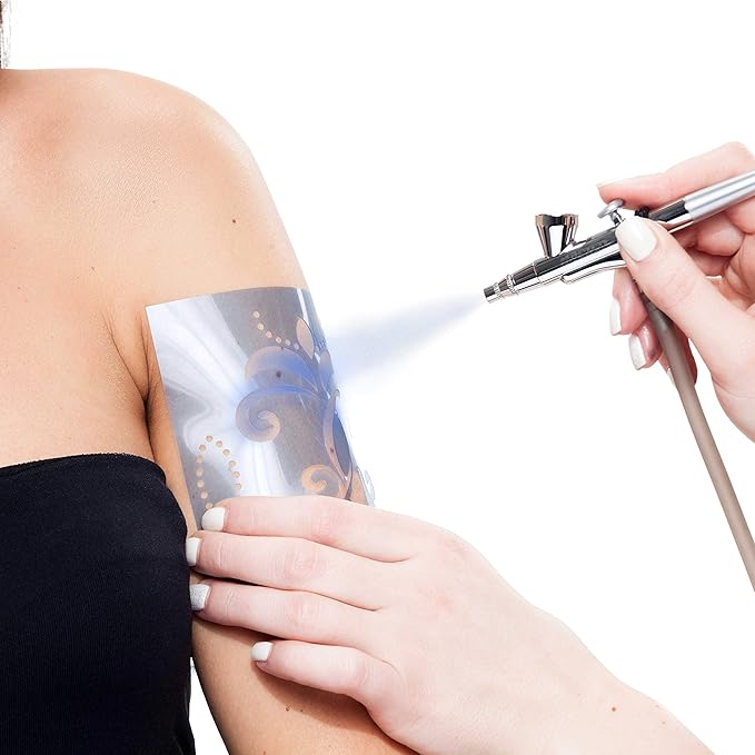 8-Ounce Blue Temporary Airbrush Tattoo Body Art Paint Alcohol Based