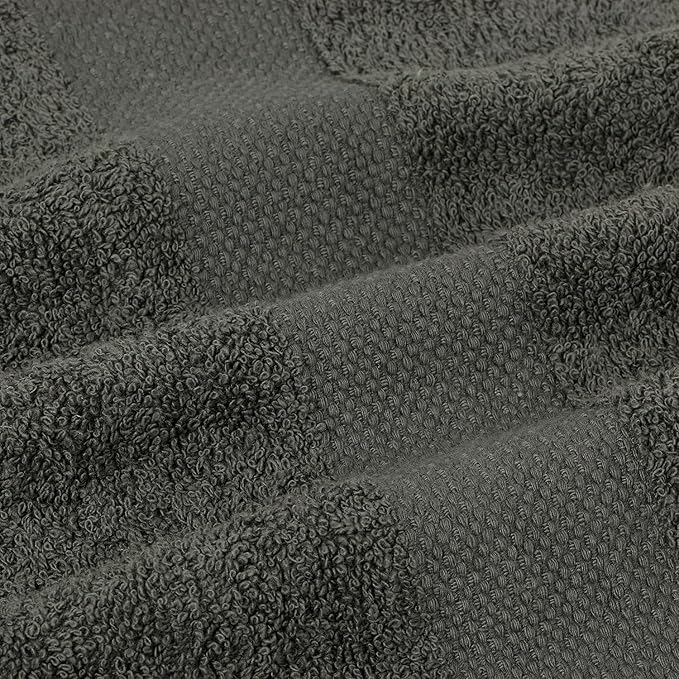 SIMPLI-MAGIC Bath Towels Ideal for Pool, Spa, and Gym Lightweight and Highly Absorbent Quick Drying Towels, Gray, 24 in x 46 in