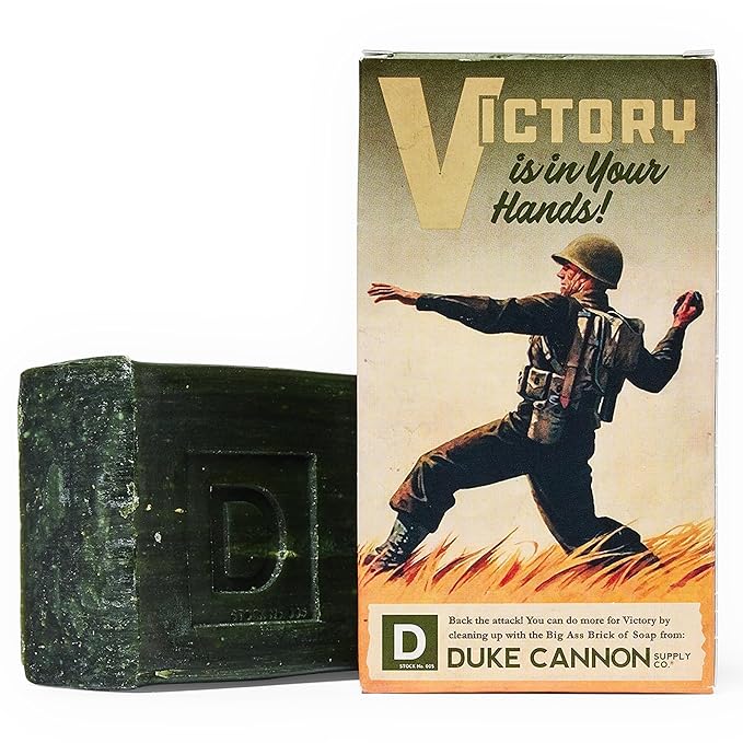 Duke Cannon Supply Co. Big Brick of Soap Bar for Men, Victory - Extra Large, All Skin Types, 10 oz. (Pack of 6)