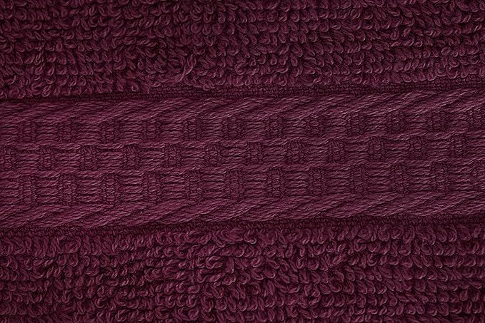 Utopia Towels 12 Pack Premium Wash Cloths Set, 12 by 12 Inches, 100% Cotton Ring Spun, Highly Absorbent and Soft Feel Essential Washcloths for Bathroom, Spa, Gym, and Face, Burgundy