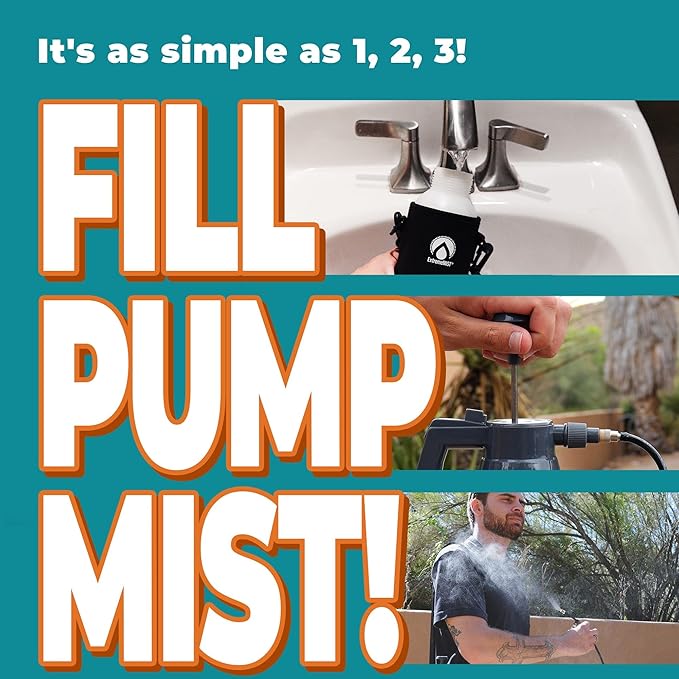 BeCOOL Personal Mister - High Performance Water Mister Spray Bottle Portable Water Misters for Cooling Outdoor with Neoprene Case/Strap