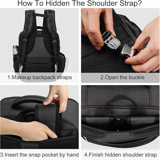 Relavel Makeup Backpack - Extra Large Train Case with 4 Pack Clear Bags, Professional Makeup Artist Kit Set Bag