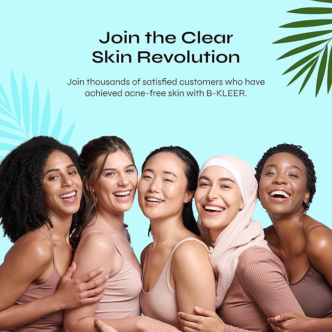 A-Cute Derm B-Kleer Cleansing Gel Acne Cleanser that Purify and Protect Your Skin from Clogged Pores for All Skin Types (8oz)