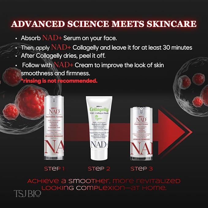 NAD+ Brilliant Brightening Serum - Advanced Formula with NAD+ 50,000PPM, Resveratrol, Exosomes, Glutathione & Tranexamic Acid