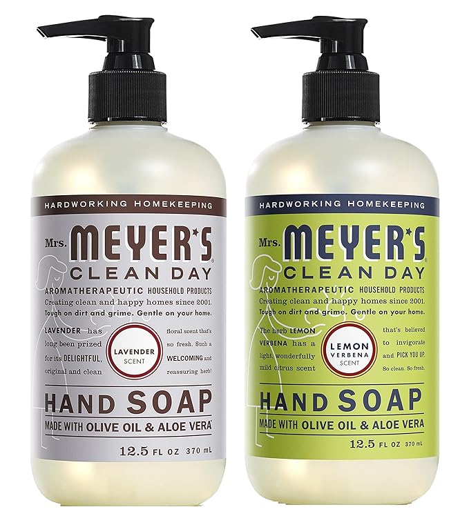 Mrs. Meyer's Liquid Hand Soap Variety Pack 12.5 oz. (Lavender + Lemon Verbena)