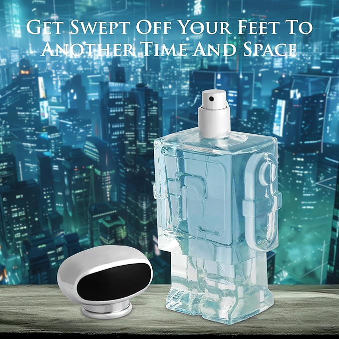 Robot for Men - Woody Aromatic Fragrance - Top Notes of Lavender, Lemon Zest & Apple - Base Scents of Lavender, Vanilla & Vetiver Nuances - Free of Paraben - Elegant 100ml Bottle, Parfume for Men