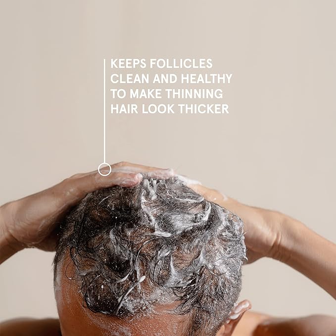 Keeps Hair Regrowth Treatment Mens Shampoo for Fuller, Thicker Looking Hair, 8 oz - Thinning and Hair Growth Shampoo for Men - DHT Blocker - Infused with Biotin, Caffeine, & Saw Palmetto