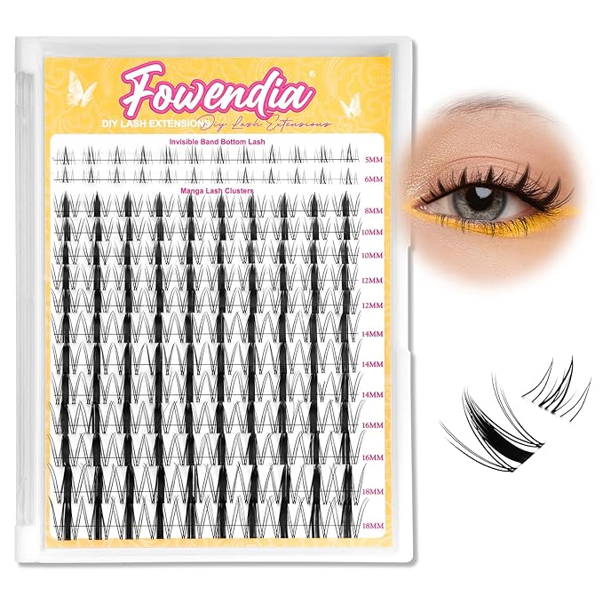 Manga Lash Clusters 8-18mm Fairy Eyelash Clusters DIY Lash Extension 0.3mm Wispy Individual Cluster Eyelash Extensions, Wanna Be