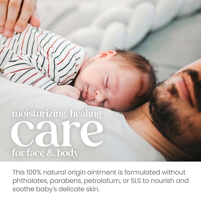 Burt's Bees Baby Multipurpose Healing Ointment with Shea Butter, Face & Body Baby Ointment for Dry Skin, 100% Natural Origin, 7.5 Oz (Pack of 3)