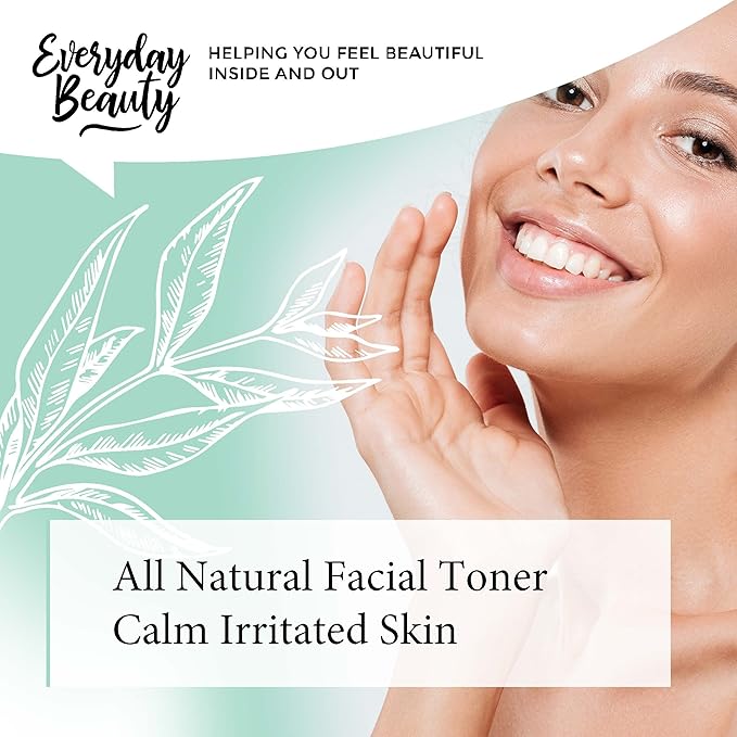 Tea Tree Water Facial Toner - All Natural Hydrating Spray Mist for Face and Hair - 100% All Natural Tea Tree Water Hydrosol 8oz with Fine Mist Cap