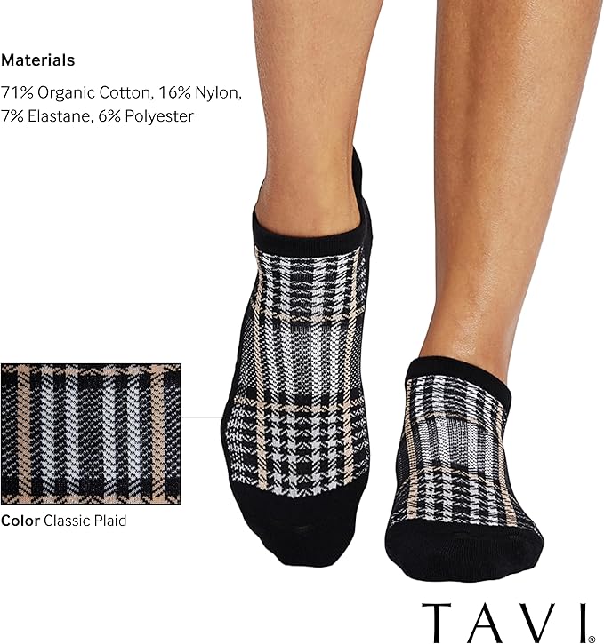 TAVI Women’s Savvy Grip Socks - Pilates for Women, Slipper, Yoga, and Ballet, Barre