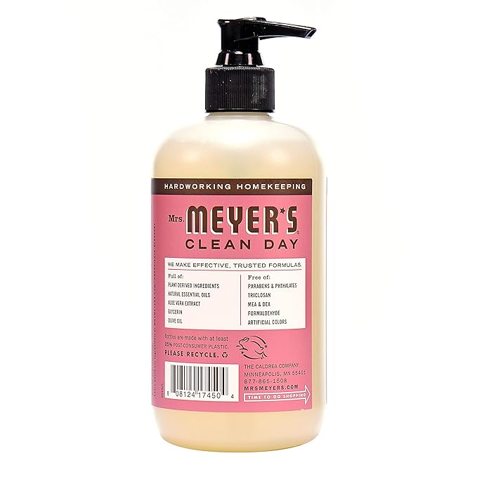 Mrs. Meyer's Clean Day Liquid Hand Soap Bottle, Rosemary Scent, 12.5 Fl Oz (Pack of 3)