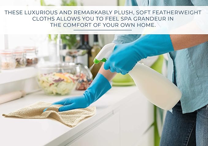 DAN RIVER 100% Cotton Washcloths 24 Pack Premium Quality Face and Body Cloth, Quick Dry Essential Towels for Bathroom, Hand, Kitchen & Cleaning, Baby Washcloths | 12X12 in | 400 GSM | Tan