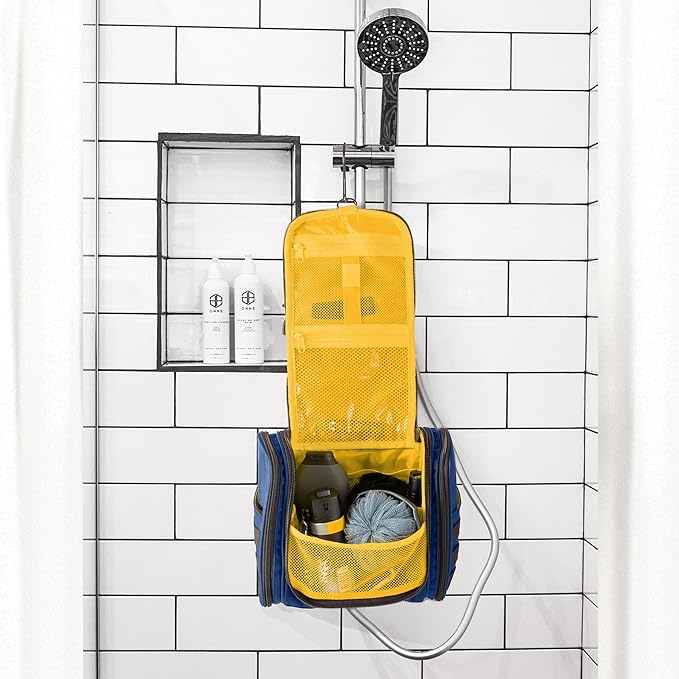 Fitdom Tactical Hanging Toiletry Bag Dopp Kit For Men & Women. Perfect For Travel & Storage for Cosmetic, Clipper, Toothbrush, Shower, Shaving & Grooming Care. Best Overnight Toiletries Organizer Case