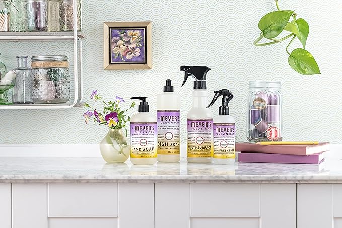 MRS. MEYER'S CLEAN DAY Hand Soap, Made with Essential Oils, Biodegradable Formula, Compassion Flower, 12.5 fl. oz - Pack Of 3