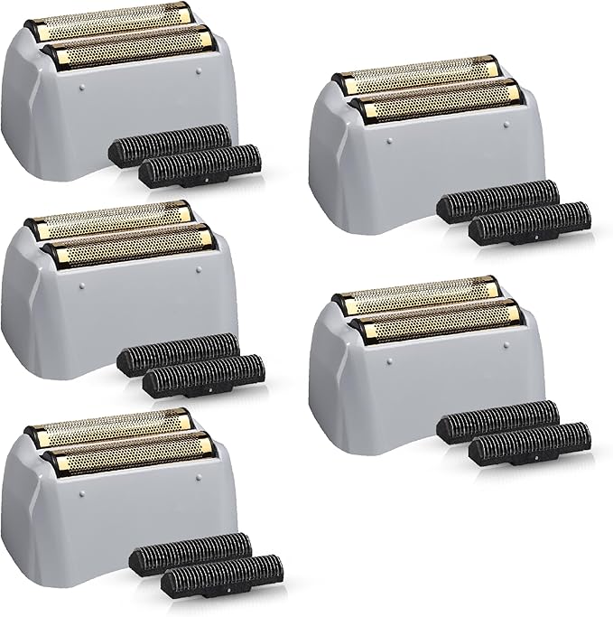 for Andis Foil Shaver Replacement Foil TS1 17220 TS2 17200 Electric Razor, Hypoallergenic Gold Foil Shaver Blades Replaces 17155 17280 Pro Foil and Cutters Shavers (5 Pack)