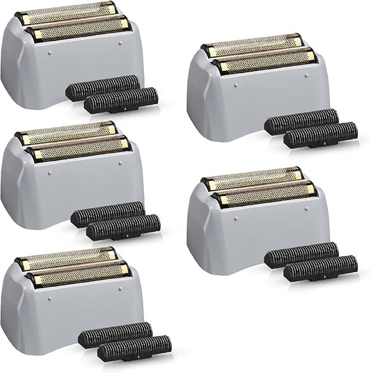 for Andis Foil Shaver Replacement Foil TS1 17220 TS2 17200 Electric Razor, Hypoallergenic Gold Foil Shaver Blades Replaces 17155 17280 Pro Foil and Cutters Shavers (5 Pack)