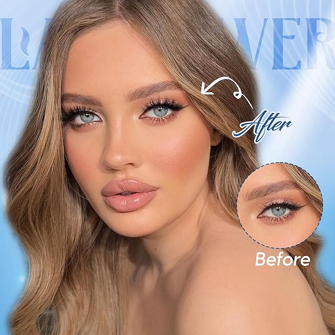 Magnetic Eyelashes with Applicator Reusable Natural Look Magnetic Eyelashes without Eyeliner No Glue Needed Lashes with Magnets Cat Eye False Eyelashes by Lanflower