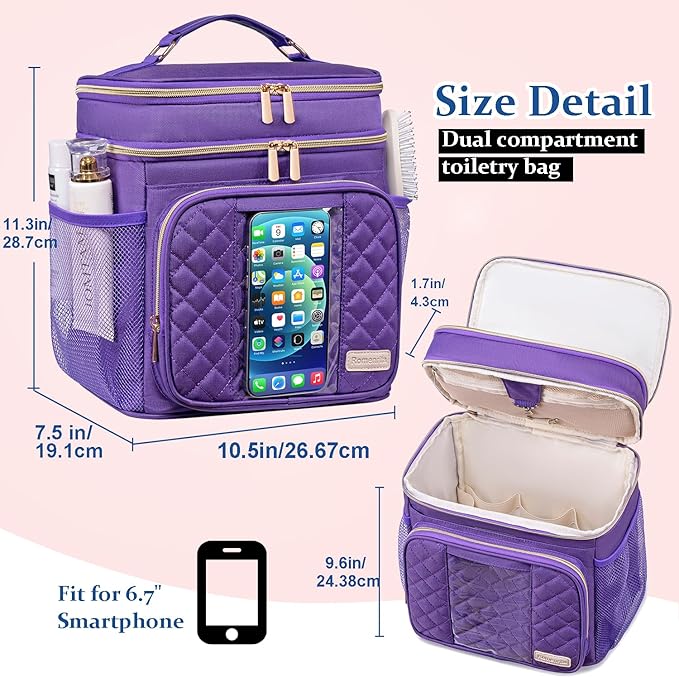 Large Toiletry Bag for Women Men,Waterproof Portable Shower Caddy for College Dorm,Bathroom Bag, Quick Dry Shower Bag Hanging Toiletry Bags for For Full Sized Toiletries And Cosmetics