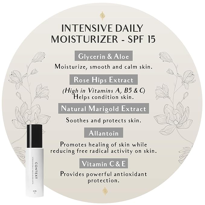 CONTEXT SKIN Anti-Aging Face Moisturizer with Vitamin C & E - Lightweight Hydrating Face Cream with Antioxidants, Tangerine Oil - Face Sunscreen Protection for Normal to Dry Skin