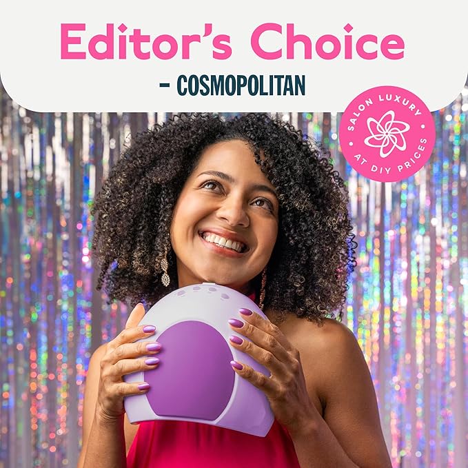 SUNUV UV LED Light for Nails, 48W Nail Dryer for Gel Polish with Auto Sensor, 33 LEDs 4 Timers Settings SUN2C Purple