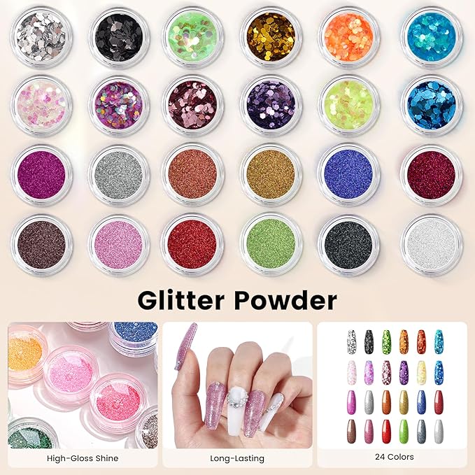 Acrylic Nail Kit for Beginners: Monomer Acrylic Nail Liquid Powder with Practice Hand U V Light Drill French Tips for Nail Starters with Everything Home Salon Gift Set