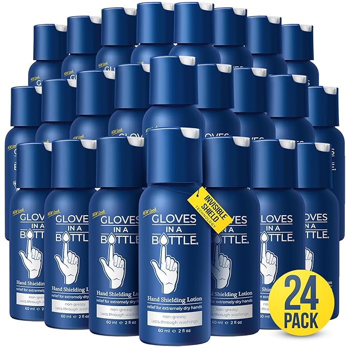 Gloves In A Bottle Shielding Lotion for Dry Itchy Skin, 2 ounce (Pack of 24)
