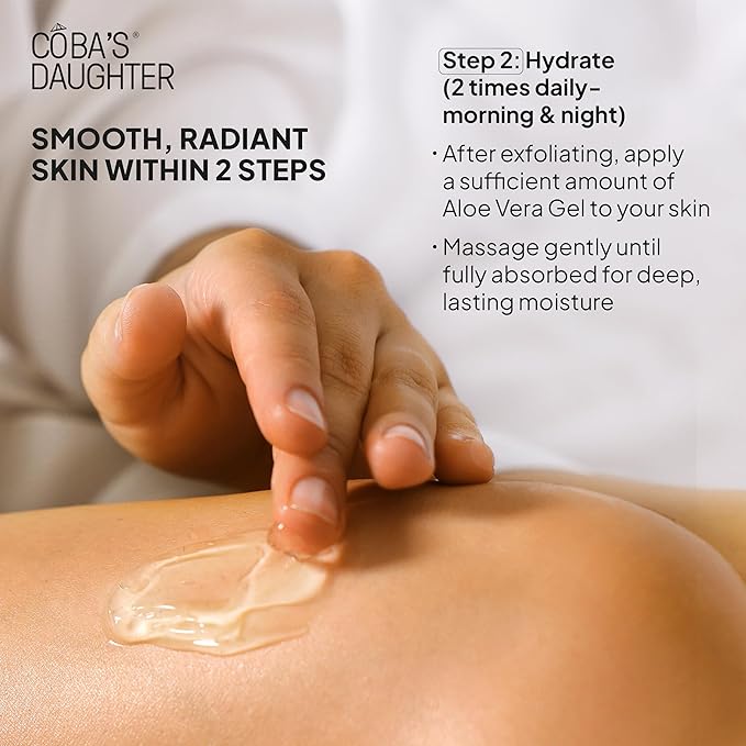 COBA'S DAUGHTER 3-Piece Body Care Gift Set | Mother's Day Gift set| Honey Turmeric Scrubs & Almond Orange Scrubs | Soothing Aloe Vera Gel| Shower Therapy for Women| Travel Size Beauty