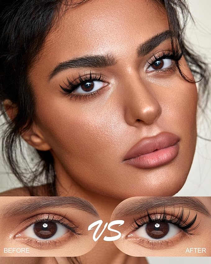 Fairy Lash Clusters Kit 8-14mm Manga Individual Lashes C Curl Wispy Eyelash Clusters WideSpan Eyelash Extension Kit with Lash Bond and Seal Wet-Look Spiky Cluster Lashes with Lash Bond and Seal