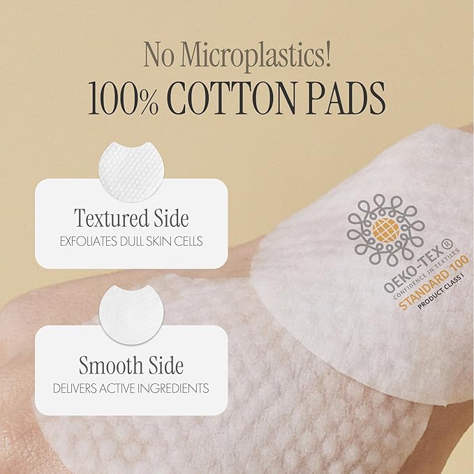 Chaga Mushroom Biome Pore Clearing Pad, Vegan Facial Exfoliating Toner Pads with AHA BHA PHA LHA, 70 Pads 190g