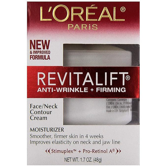 L’Oreal ParisRevitalift Face & Neck Anti-Wrinkle & Firming Moisturizer Day Cream 1.70 oz (Pack of 3)