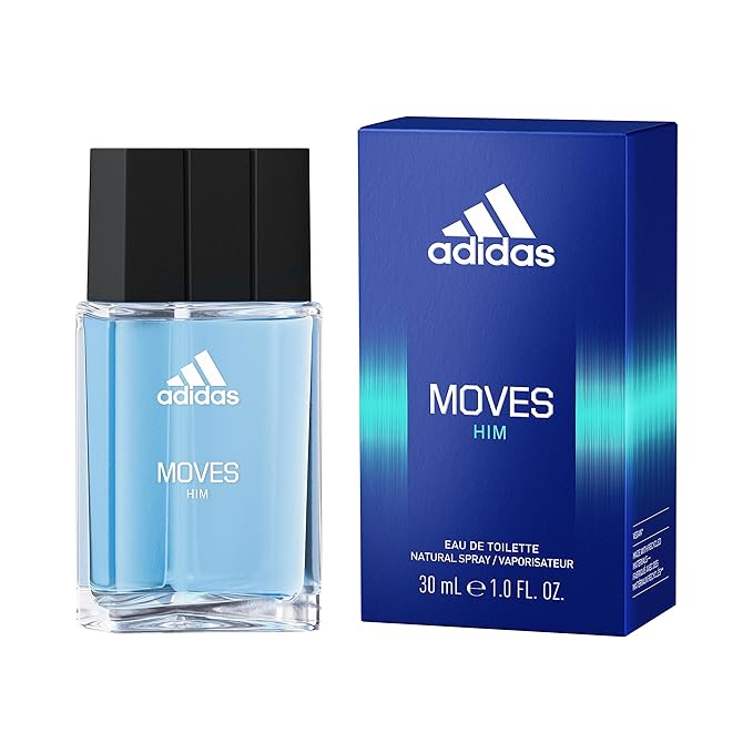 adidas Moves For Men Eau De Toilette Spray, 1 Fl Oz (Pack of 2)