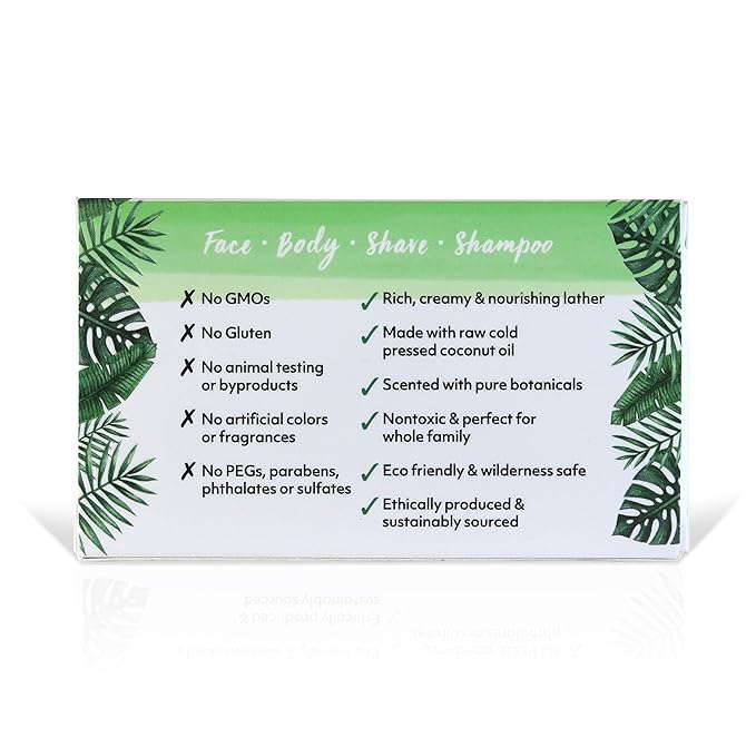 Coco Fiji Soap Bar for Face and Body Infused With Organic Coconut Oil, Cucumber Melon, Essential Oil, Natural Soap for Moisturizing & Pore Purifying Skin, 7 oz,Pack of 2