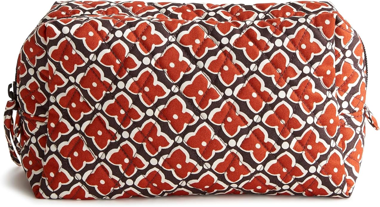 Vera Bradley Women's Premium Cotton Medium Cosmetic