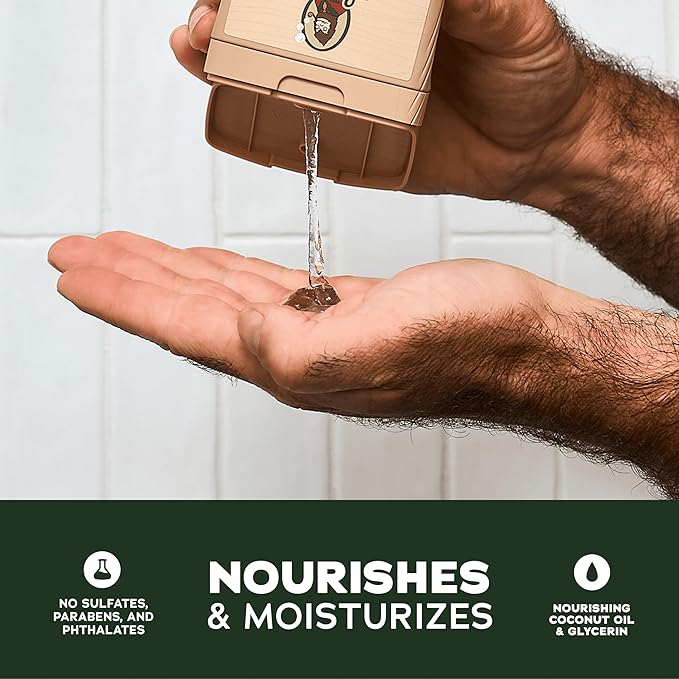 Dr. Squatch NEW Natural Body Wash and Hair Kit for Men Gift Set | No Paraben, Phthalate, Sulfate | Coconut Castaway Body Wash (14 oz, 2-Pack), Shampoo (8 fl oz) & Conditioner (11.5 fl oz)