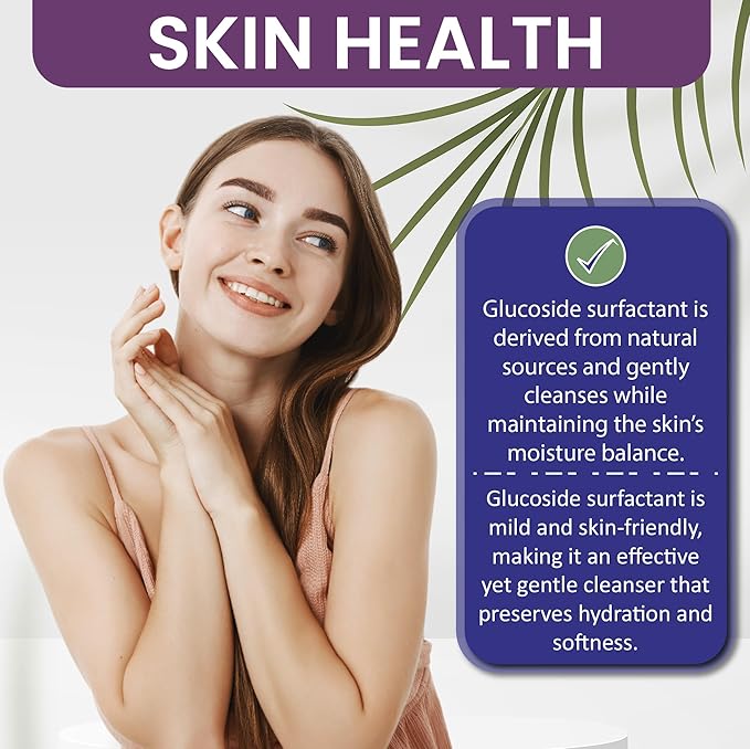 Dr Joe Lab Decyl Glucoside Natural Surfactant - Surfactants for Soap Making, Lauryl Glucoside, DIY Shower Gel, Skin Care, Body and Face Wash, Plant Derived, Natural - 8 Oz