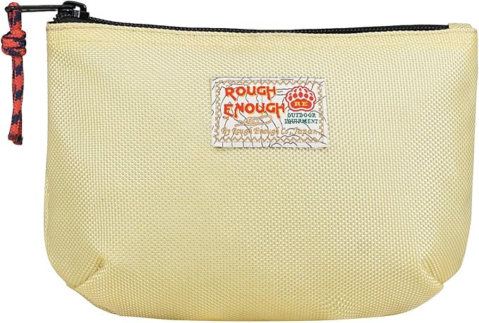 Rough Enough Small Tech Organizer Travel Case for Electronics & Cords - Cable Storage Bag Off White