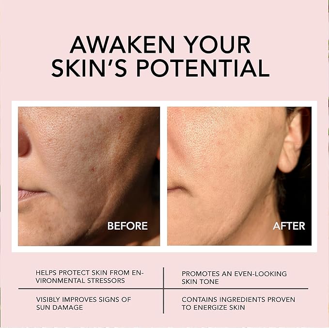 Go Beauty Longevity CoQ10, Daily Antioxidant Defense Serum - A Super Food for Skin, Boost Skin Health, Anti-Aging, Sun Damage, Sagging Skin – with 7 Peptides & Vitamin B3 – Pure Vitality, 1 fl. Oz