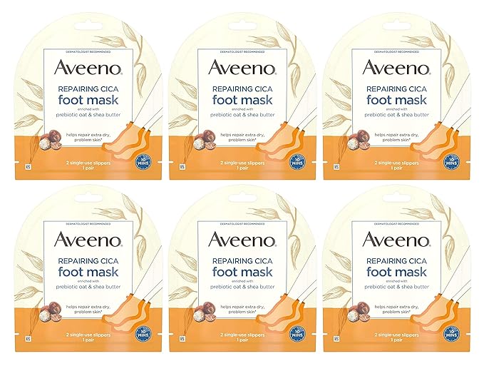 Aveeno Repairing Cica Foot Mask 3-Pack