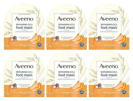 Aveeno Repairing Cica Foot Mask 3-Pack
