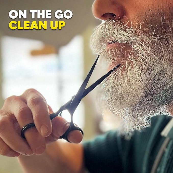 The Beard Club Brush, Comb and Scissors Grooming Kit for Men's Beards and Mustaches Gift Set